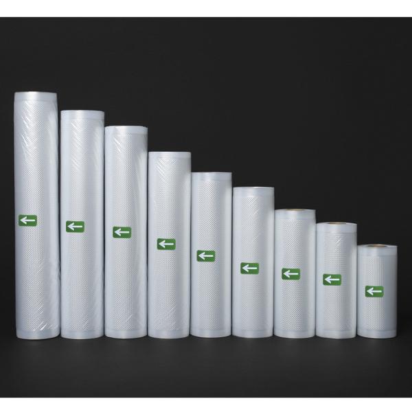 Buy Clear Vacuum Sealer Bags Rolls Sous Vide Chamber Embossed Packaging at wholesale prices