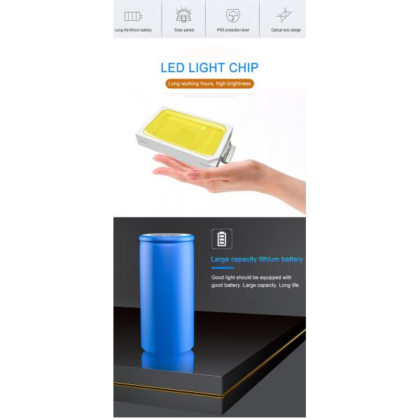 100-110LM/W 50 Watt Solar Flood Lights Outdoor For Courtyard Street