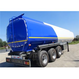 FUWA Axle 42cbm Fuel Tank Trailer With 3 Compartments