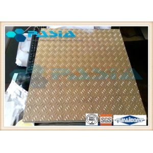 Treadplate Surface Aluminum Honeycomb Panels Aerospace Industry Use Edge Exposed