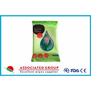 China Non Irritating Aloe Vera Extract Disinfectant Wet Wipes on sale