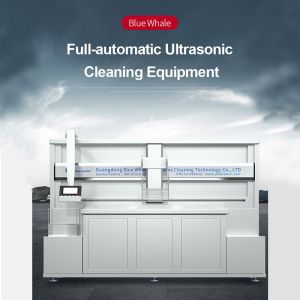 Three Tanks PLC Automatic Ultrasonic Cleaning Machine With Mechanical Robot Arm