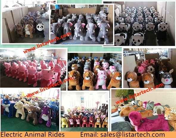 Electrical Ride-On Toy Animal Plush Zippy Toy Plush Animal Electric Scooter