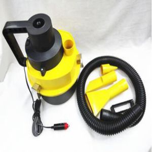 Yellow Portable ABS DC12v Car Use Vacuum Cleaner With Flexible Wet And Dry