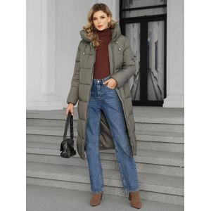 Windproof Sustainable Long Coat Winter For Ladies Sustainable Choice