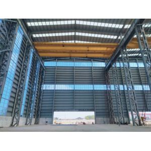 Customizable Steel Structure Warehouse with 1.2m Height Brick Wall and 30~200kg