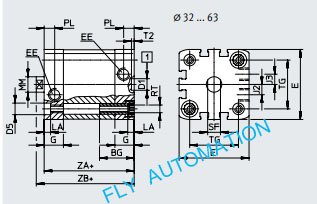 FESTO Compact cylinder ADN-50-50-I-P-A 536327 GTIN4052568171278 Pneumatic Air Cylinders
