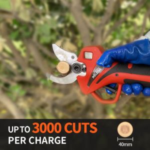 Safety Lock Cordless Electric Pruning Shears Grape Scissors Chargeable Pruner