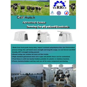 67.5kg 8mm Hot Dip Galvanised Steel Dairy Calf Hutches