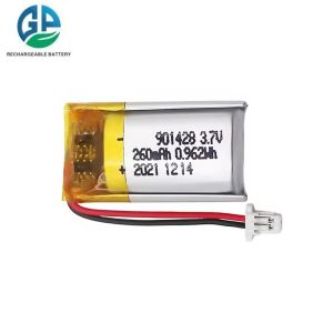 901428 260mAh 3.7V Professional Custom Lithium Polymer Battery Pack