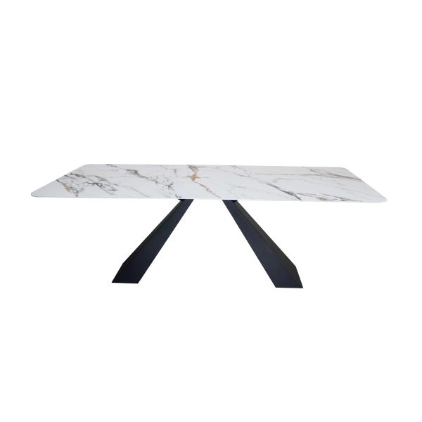 Buy Genuine Ceramic Marble Top Dining Table With Steel Base at wholesale prices