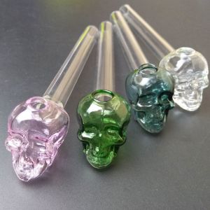 Great Pyrex 5.5''Skull Glass Tobacco Pipe , Borosilicate Glass Water Pipe