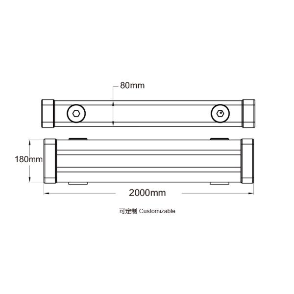 Polymer Ground Safety Barrier Warehouse Safety Barrier Traffic Guardrails