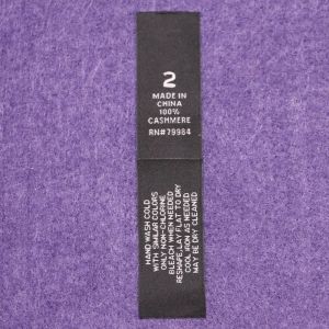 Personal Clothing 100% Woven Neck Labels / Woven Sewing Labels