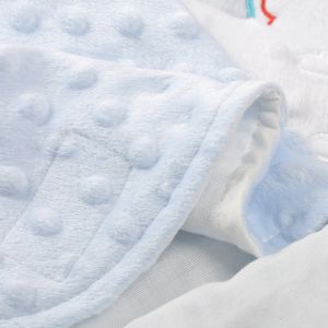 Polyester Minky Dot Fleece Swaddle Blanket Cotton 2 Ply Newborn Babies Sleep