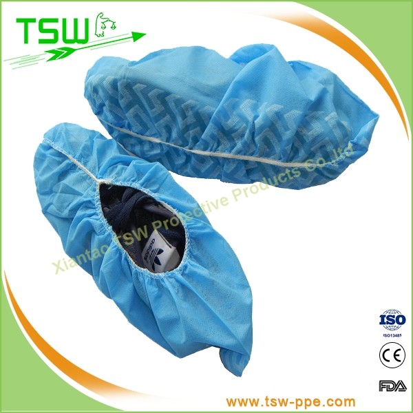 Buy FDA Anti Skid 30g PP Nonwoven Disposable Shoe Cover at wholesale prices