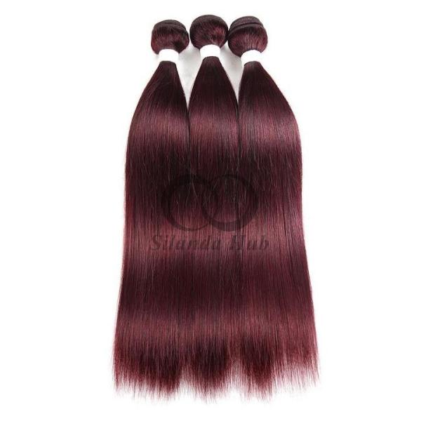 #99J Dark Wine Straight Remy Human Hair Bundles Sew In Weave Bundles Brazilian Bundle Deals