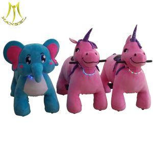 Hansel happy kid ride battery electric animal scooter stuffed rides