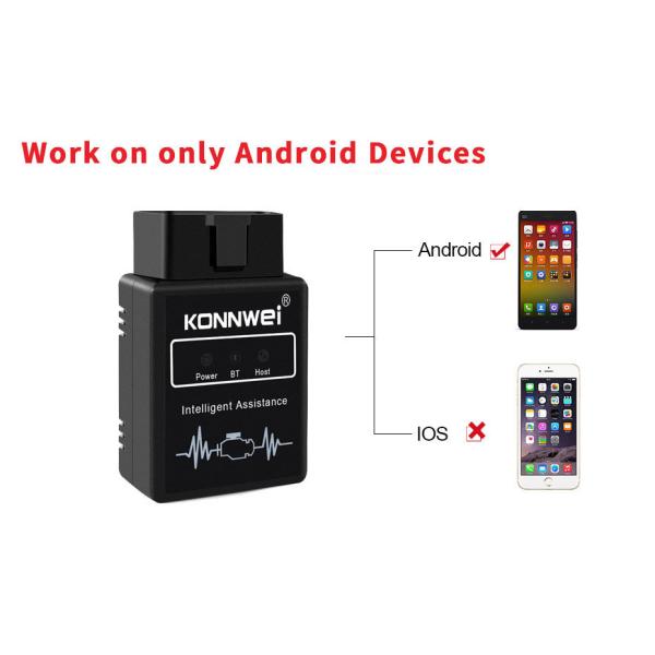KONNWEI cheaper price model KW912 ELM327 wireless bluetooth 12V car OBD2 EOBD