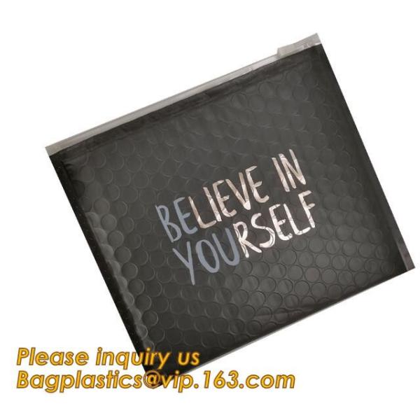 Buy Slider padded grip seal Black matt bags, air bubble bag with slider zipper, anti static slider seal, metallic glossy hol at wholesale prices