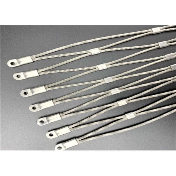 Buy 304 Zoo Stainless Steel Ferrule Rope Mesh Fencing Protecting Animals at wholesale prices