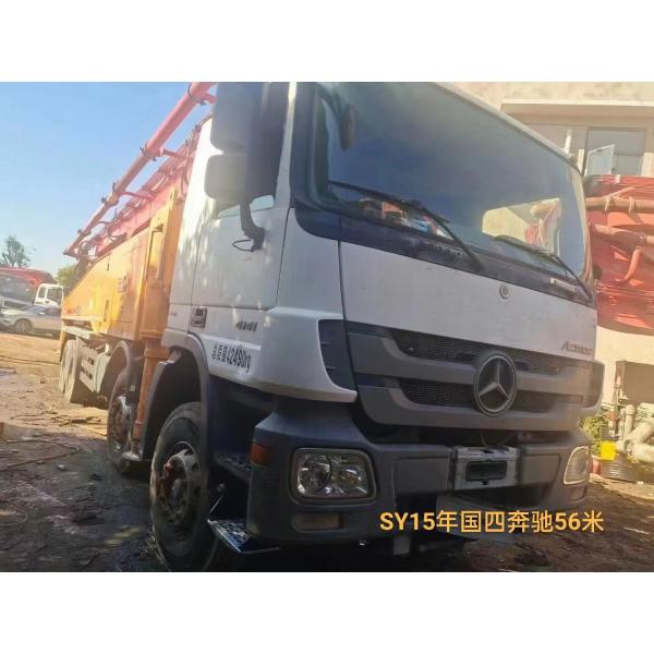 Buy 2015 Used Sany 56m Concrete Pump Mixer Truck Mounted at wholesale prices