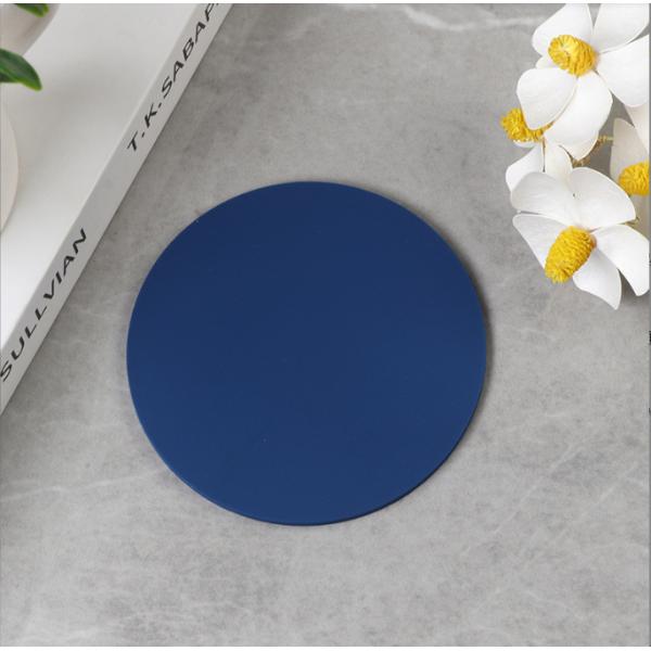 Round Custom Printed Logo Coaster for Drink Cup Mat Soft PVC Coaster in Durable Material