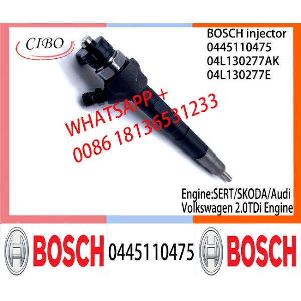 BOSCH injetor Common Rail Fuel Injector 0445110475 0986435242 04L130277AK 04L130277E For SERT/SKODA/Audi/Volkswagen