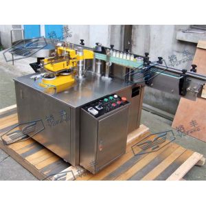 Round Glass Jar Automatic Labeling Machine High Speed Wet Glue