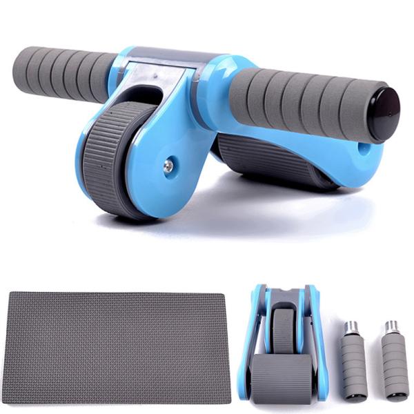 Buy Foldable ABS Workout Kit With Knee Pad AB Wheel Roller 33*26*11cm at wholesale prices