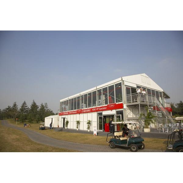 Semi - Permanent Aluminum Structure Temporary Outdoor Double Decker Tent