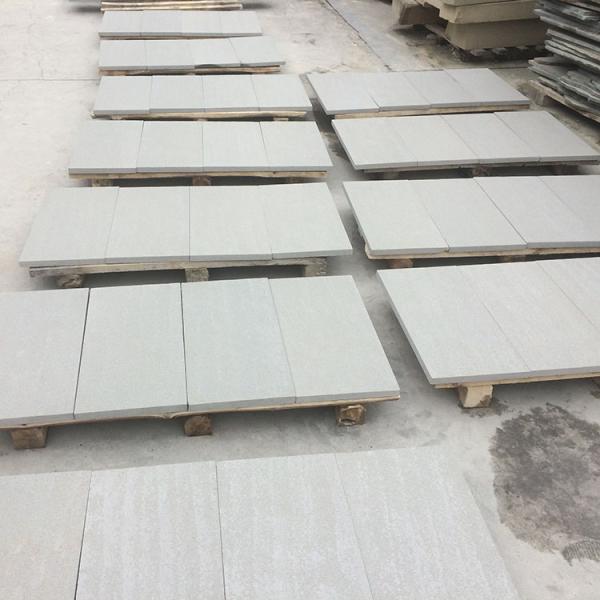 Chinese Dark Grey Sandstone Flamed Finish For Step Low price slabs outdoor tiles paving grey sandstone for sale