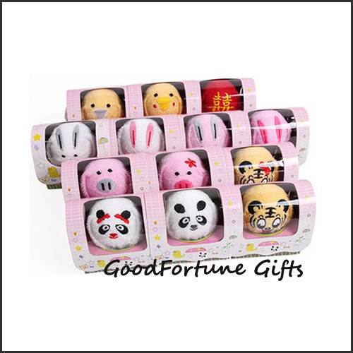 promotional creative cartoon animal design cotton towel wedding birthday