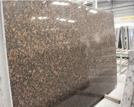Commercial Brown Granite Tile Slabs Multi Function Supreme Strength