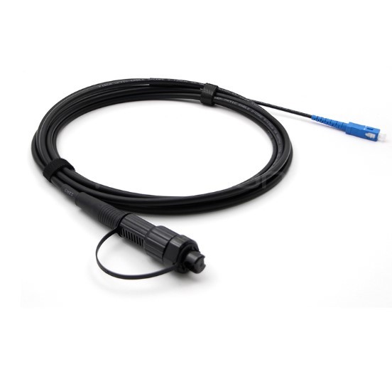 5M MINI SC/APC to SC/UPC Simplex Outdoor Fiber Patch Cord, OS2 9/125, LSZH