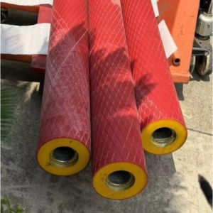 Metallurgical Industrial Rubber Roller 13000mm Length Custom Rubber Rollers