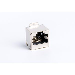 Modular SMT RJ45 Jack Without Integrated Transformer Magnetics 180° Orientation