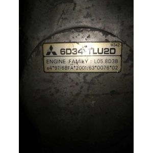 Excavator 6D34 MITSUBISHI Engine Assembly