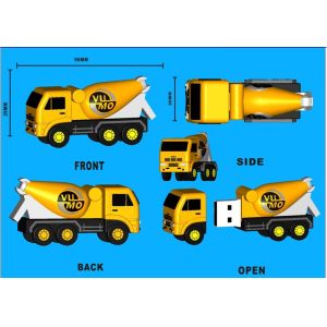 Truck 3D PVC USB Flash Drives New Design