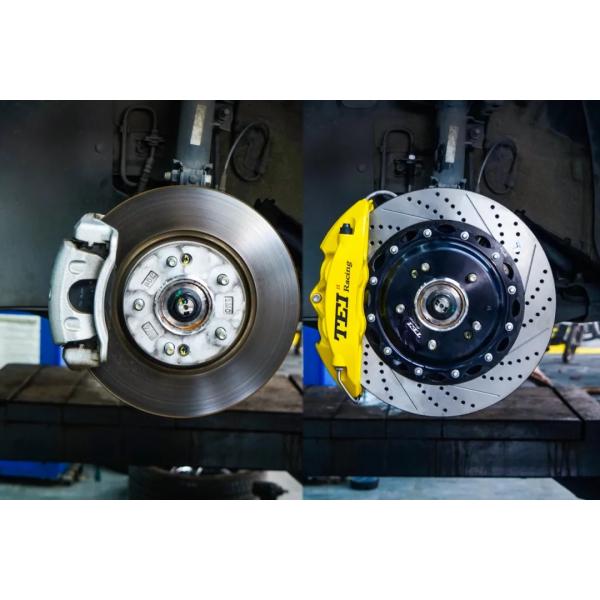 Front Big Brake Kit 355X28mm Disc Forged Caliper For Hyundai Elantra Sonata Lafesta 2015-2021 18" Wheel