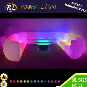 Quality Party LED Furniture/Illuminated Bar Sofa LED Plastic Sofa for sale