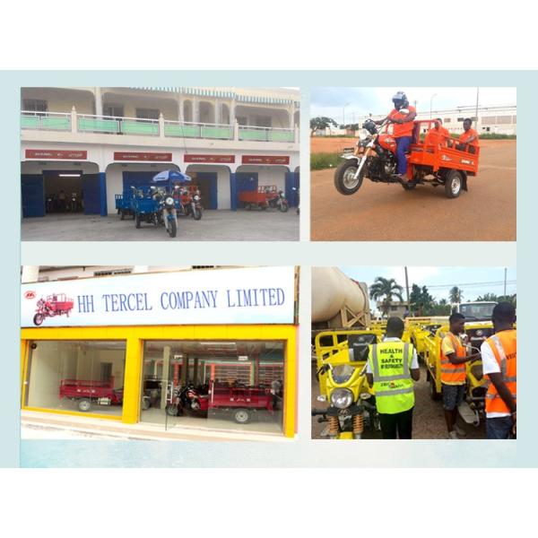 Air Cooled Gasoline Three Wheel Cargo Motorcycle , Chinese Tricycle Motorcycle