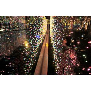 Outdoor Solar Copper Wire Lights 40m 400 LED DC 5V Waterproof For Gardens