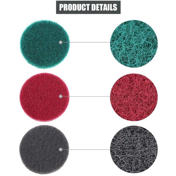 Bathroom 16Pcs Power Scrubber Drill Brush Kit With 4 Inch Disc Pad Holder