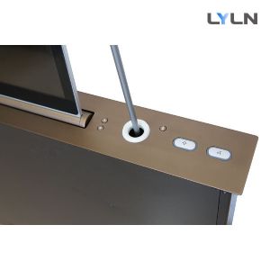 CE Approved Retractable Monitor & 2 Bosch Microphones For chairman seat in