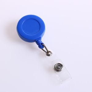 Deyi Round Retractable Plastic Badge Reel With Alligator Clip for Nurses Cute