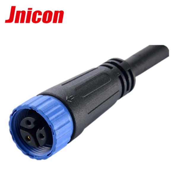 IP68 Plastic 3 Pin Round Connector Waterproof Male Female Power And Data TUV Approved