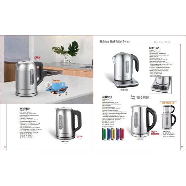 Electric Kettle with Automatic Shut-Off and Boil-Dry Protection