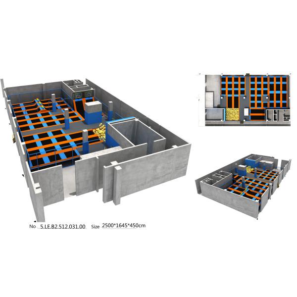 Buy 400M2 China Manufacture Unique Design Trampoline Park /Kids Indoor Trampoline Equipment at wholesale prices