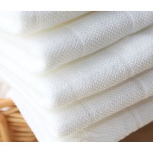 40S Thin Summer Combed White Cotton Gauze Fabrics Without Chemical